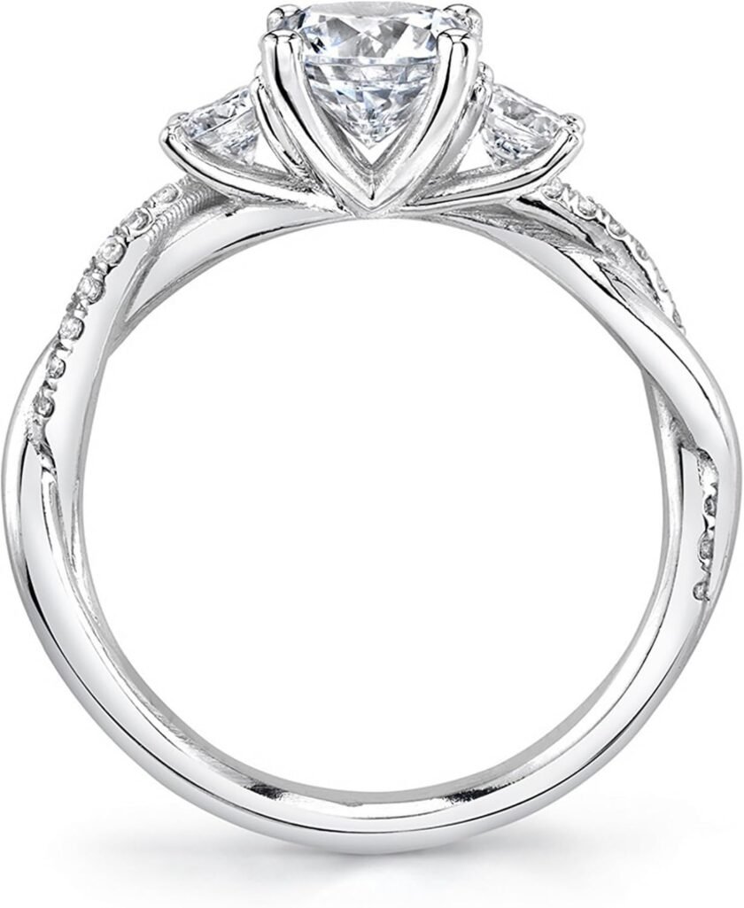 1.48 Carat (ctw) Moissanite Engagement Rings for Women 10K/14K/18K Moissanite Rings - Image 2