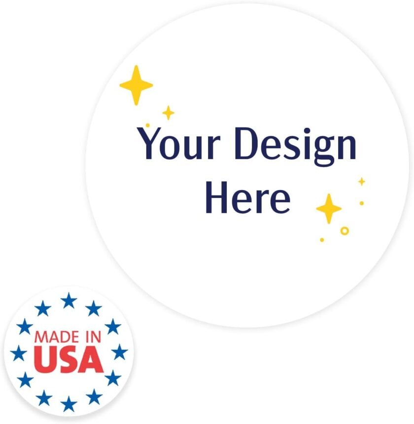 Custom Circle Photo Image Upload/ 72 Customized Stickers / 1.5' Round Stickers - Image 9