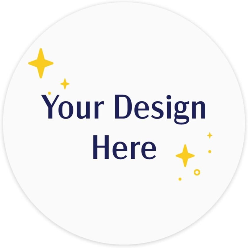 Custom Circle Photo Image Upload/ 72 Customized Stickers / 1.5' Round Stickers