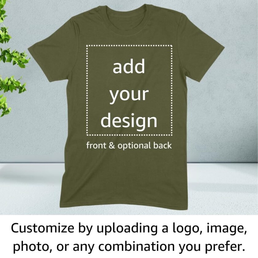 Custom T-Shirt, Design Your Own Shirt, Add Text Or Image, Direct-to-Film Transfer Printed T-Shirts, Unisex T-Shirt for Men & Women Personalized Tee - Image 3