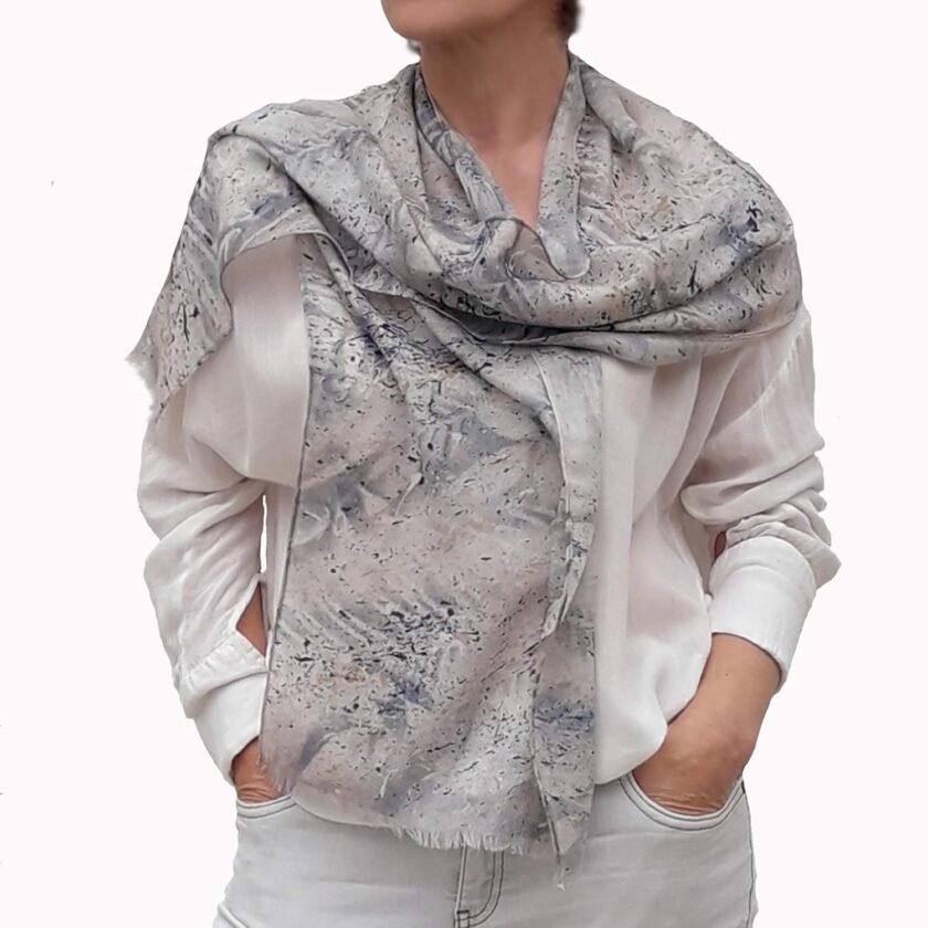 Lightweight Cashmere Scarf, Luxury Women Shawl, Natural Fabric, Modern Fashion Elegant Lady's Accessory, Original Gift Ideas, Birthday Gifts for Lady - Image 9