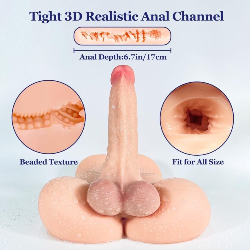 Sex Doll Torso Big Dildo for Women Masturbation, Female Sexdoll with Flexible Realistic Huge Penis, Woman Masturbator Torso for Orgasm Sex Pleasure, Unisex Adult Sex Toy for Solo Couple Threesome - Image 5