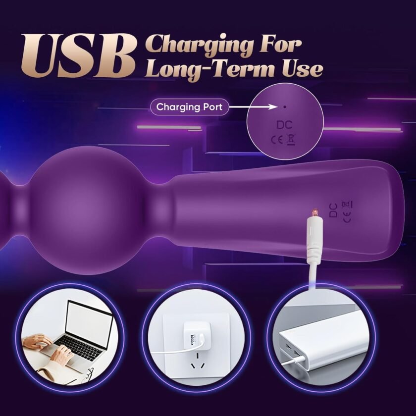 Vibrating Butt Plug Anal Beads - Anal Toys Sex Toys, Anal Vibrators Men Prostate Massager Wand Sex Novelties, G Spot Dildo Sexual Pleasure Tools for Women, Adult Toys Vibrater for Couples (Purple) - Image 5