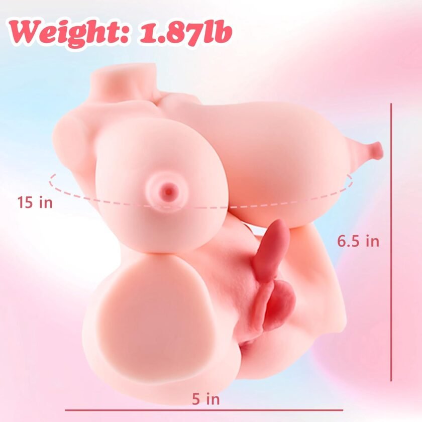 1.88lb Mini Sex Doll Small Male Masturbator Sex Toys for Men, Love Doll Lifelike Torso Sex Dolls with Pussy Ass Boobs, Realistic Sex Orgasm Masturbation Toy - Image 2