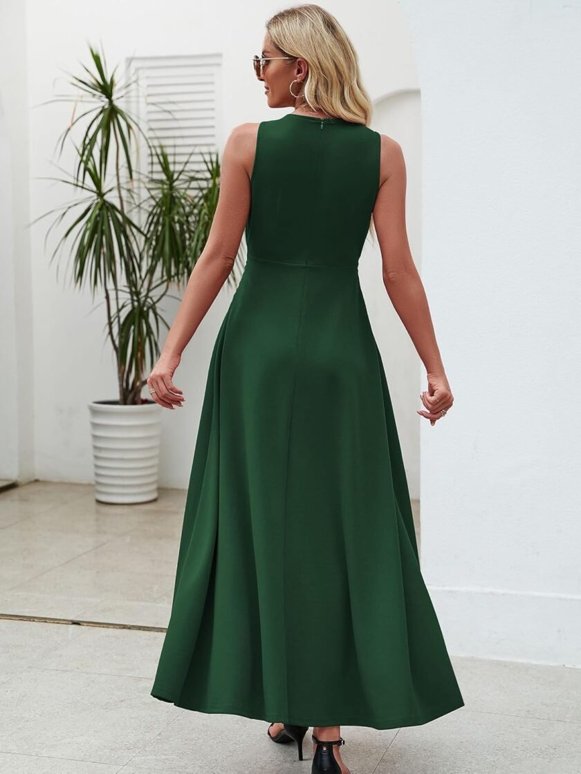 Wedding Guest Dresses for Women 2024 V Neck Formal Dresses for Women Sleeveless Evening - Image 6